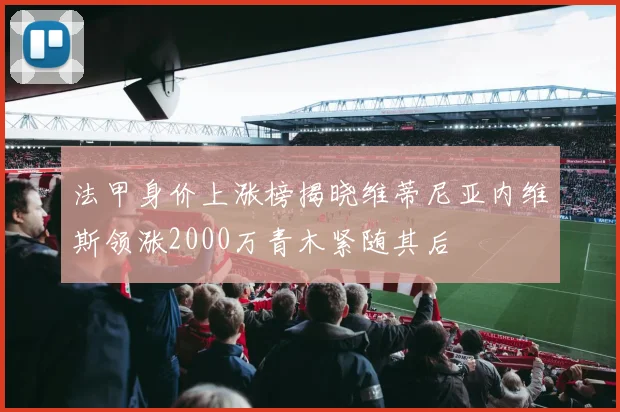 法甲身价上涨榜揭晓维蒂尼亚内维斯领涨2000万青木紧随其后