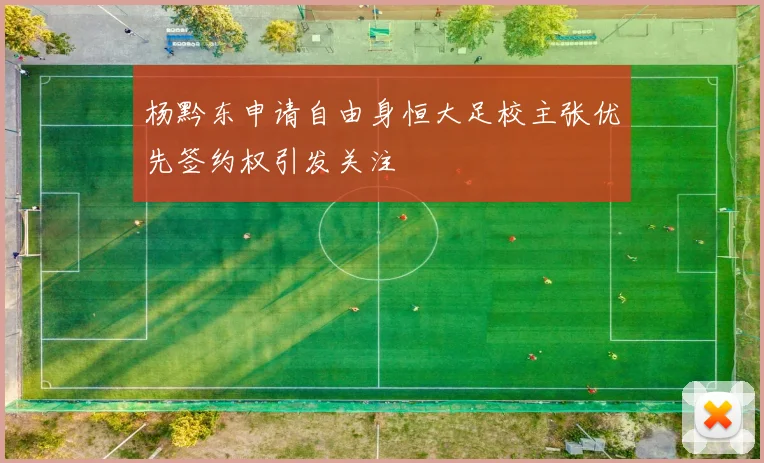 杨黔东申请自由身恒大足校主张优先签约权引发关注